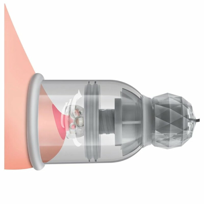 Вакуумні помпи для сосків Blush Temptasia Titilator з масажерами, прозорі, 11 х 6.6 см - Зображення 6
