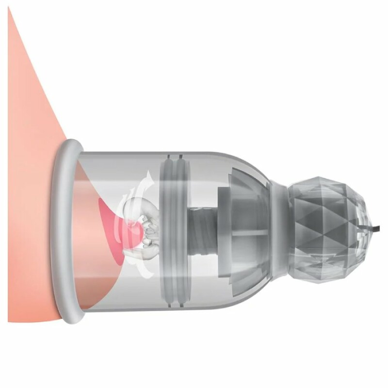 Вакуумні помпи для сосків Blush Temptasia Titilator з масажерами, прозорі, 11 х 6.6 см - Зображення 8