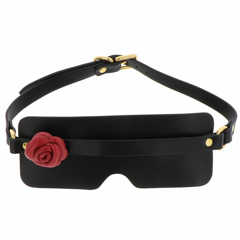 Маска на очі Taboom Wild Roses Mask з  трояндою, чорна - Зображення 2