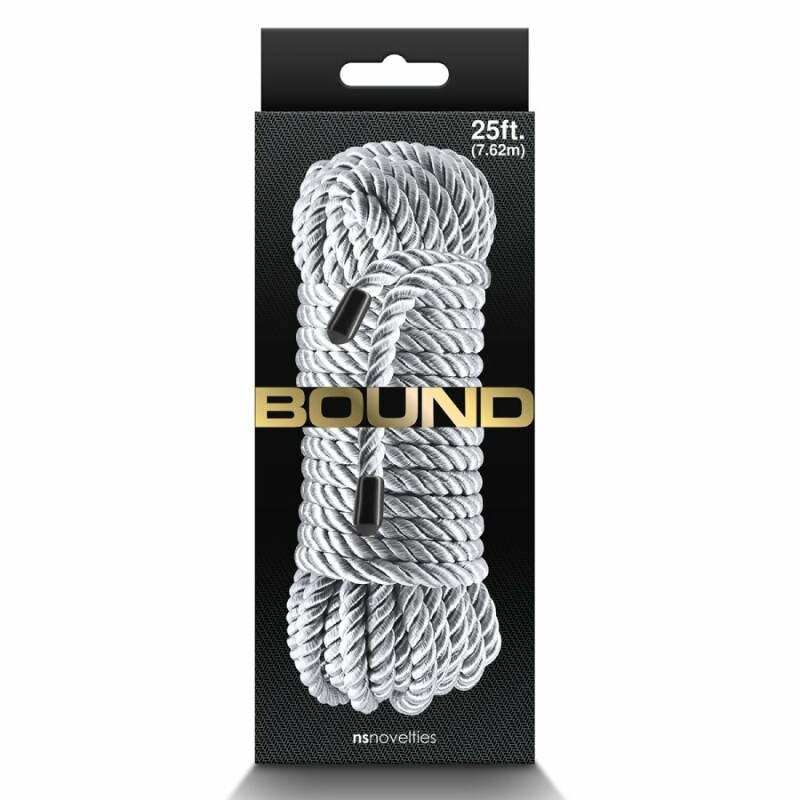 Мотузка для зв'язування NS Novelties Bound, срібляста, 7.62 м, 5 мм