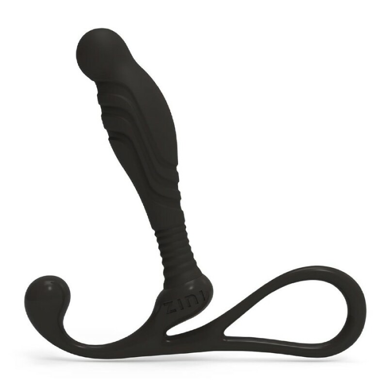 Масажер простати Zini Janus Anti Shock чорний, 10.4 х 2.2 см