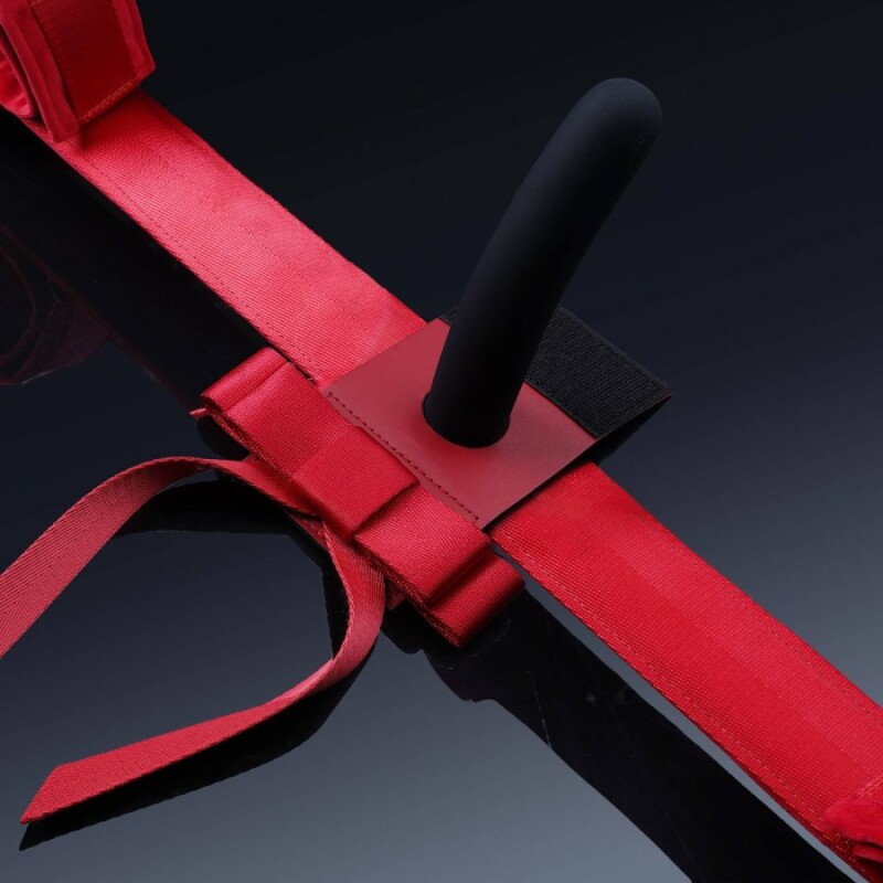 Монтажний аксесуар UPKO Bowknot для фалоімітатора на розпірку, червоний - Зображення 1