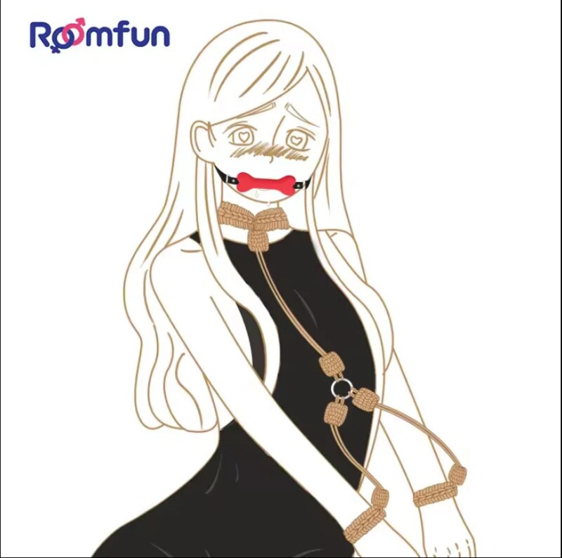 Кляп у вигляді кістки Roomfun Bone Gag силіконовий, червоний - Зображення 1