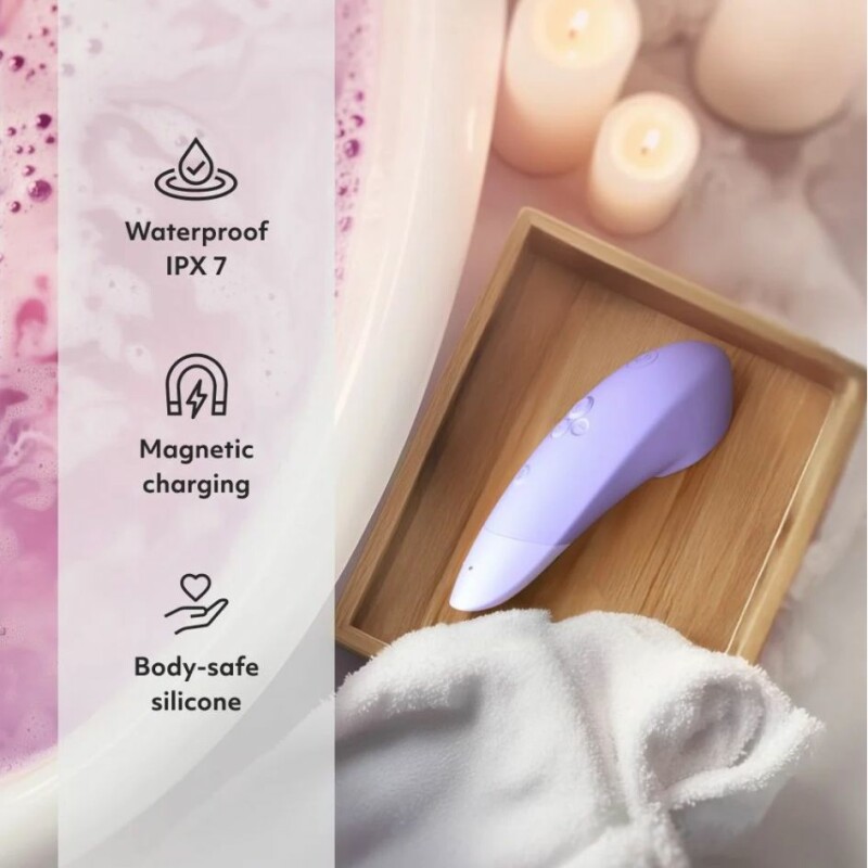 Кліторальний стимулятор 2 в 1 Womanizer Enhance Lilac вакуумна стимуляція і вібрація, ліловий - Зображення 8