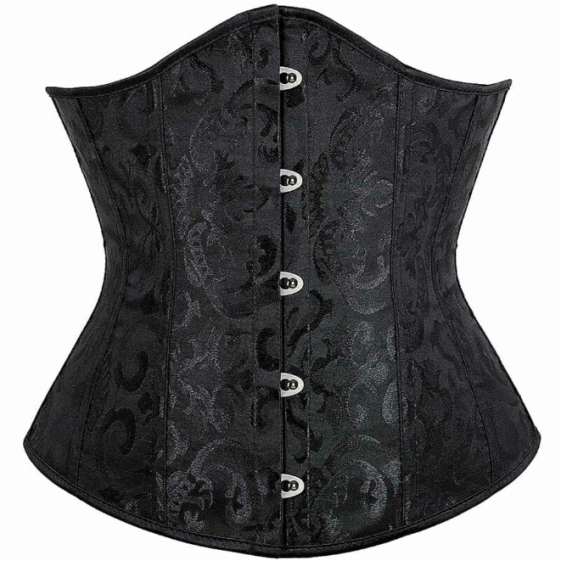 Корсет мереживний Star Night з трусиками, чорний, XL - Зображення 3