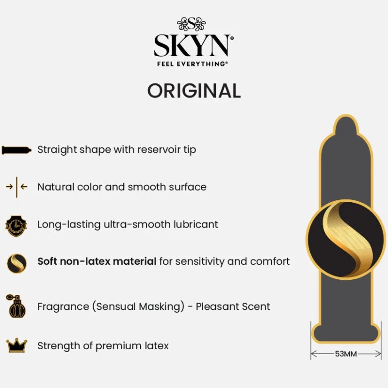 Презервативи SKYN Original безлатексні (полізопрен), 3 шт - Зображення 1