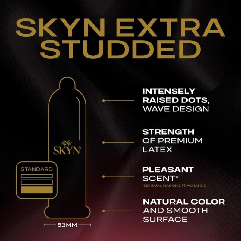 Презерватив SKYN Extra Studded безлатексний (полізопрен), 1 шт - Зображення 1