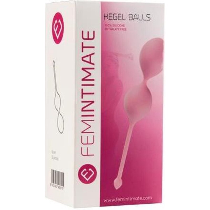 Вагінальні кульки Femintimate Kegel Balls рожеві, 19.9 х 3.5 см - Зображення 1