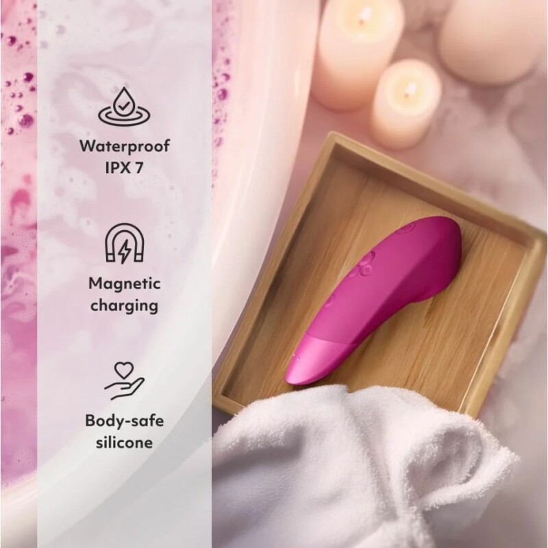 Кліторальний стимулятор 2 в 1 Womanizer Enhance Pink вакуумна стимуляція та вібрація, рожевий - Зображення 8