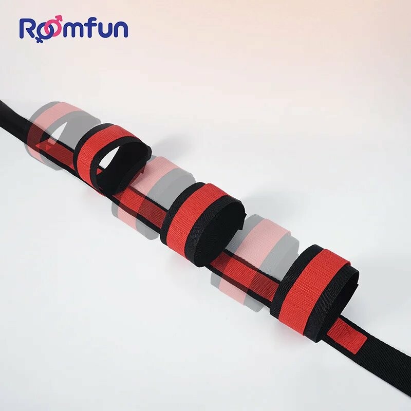 Система для фіксації у ліжку Roomfun Bedroom Bondage червоно-чорна - Зображення 2