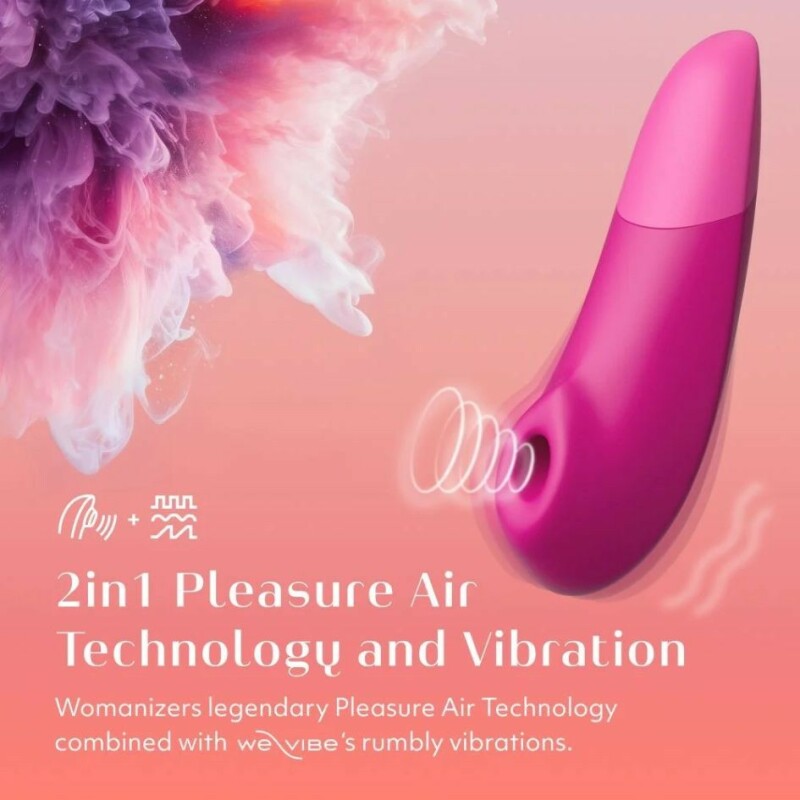 Кліторальний стимулятор 2 в 1 Womanizer Enhance Pink вакуумна стимуляція та вібрація, рожевий - Зображення 4