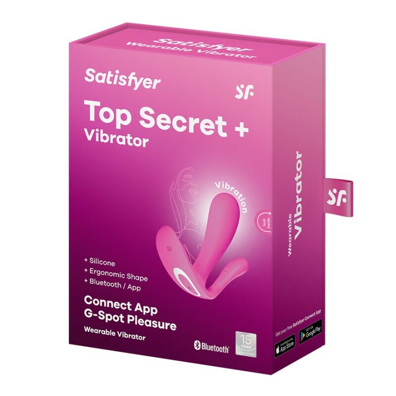 Подвійний вібратор Satisfyer Top Secret+ з додатком, рожевий, 11 х 8.8 см - Зображення 1