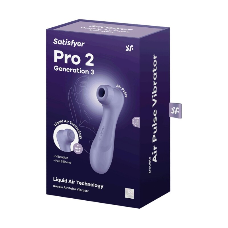 Вібратор Satisfyer Pro 2 з ефектом пульсації, фіолетовий, 16.4 х 6.5 см - Зображення 1