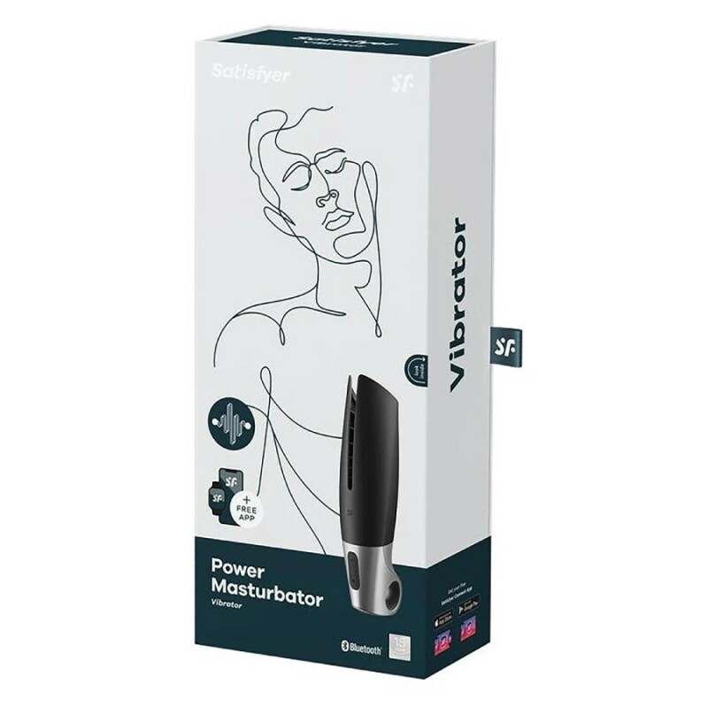 Мастурбатор Satisfyer Power Masturbator з додатком, чорний, 26 х 6 см - Изображение 1