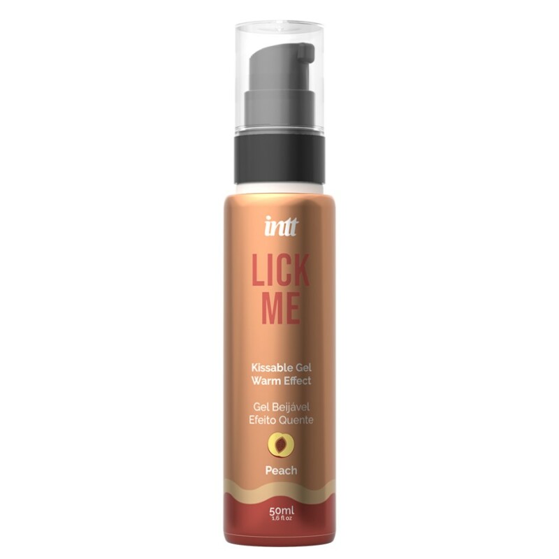Їстівний лубрикант з ефектом тепла INTT Lick Me Peach зі смаком персика, 50 мл - Зображення 6