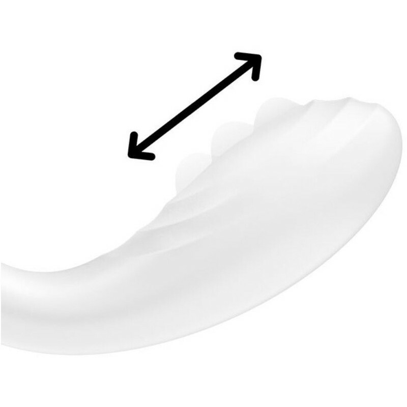 Вібратор для точки G Satisfyer Rrrolling Pleasure з рухливою кулькою, білий, 21.9 х 3.9 см - Изображение 7
