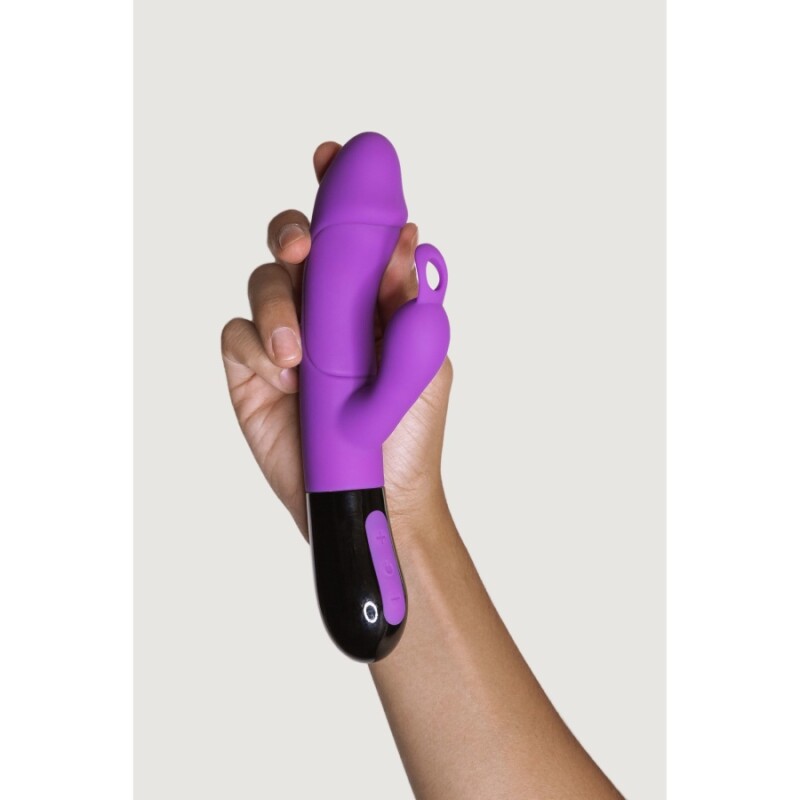 Вібратор-кролик Adrien Lastic Ares 2.0 для точки G та клітора, фіолетовий, 20.6 х 3.8 см - Зображення 2