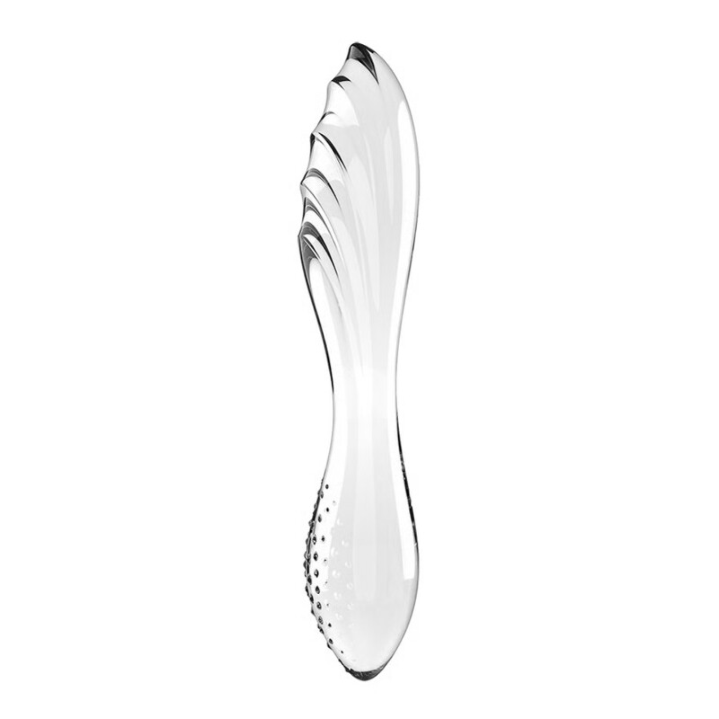 Фалоімітатор скляний Dazzling Crystal 1 термореактивний, прозорий, 18.2 х 3.6 см - Изображение 2