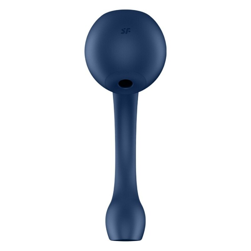 Вібратор для точки G та клітора Satisfyer Pro+ Wave 4 з додатком, блакитний, 26.5 х 4.1 см - Зображення 3