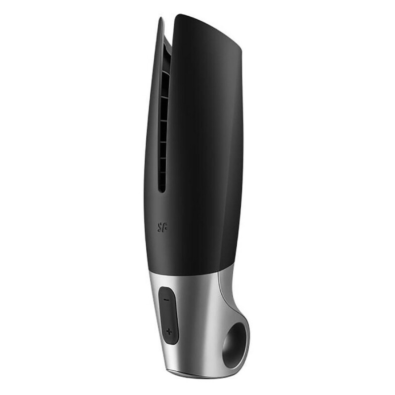 Мастурбатор Satisfyer Power Masturbator з додатком, чорний, 26 х 6 см - Изображение 3