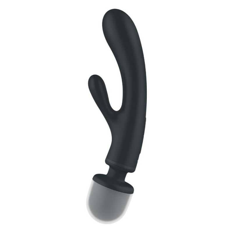 Вібратор-мікрофон Satisfyer Triple Lover потрійна дія, сірий, 24 х 3.8 см - Зображення 3