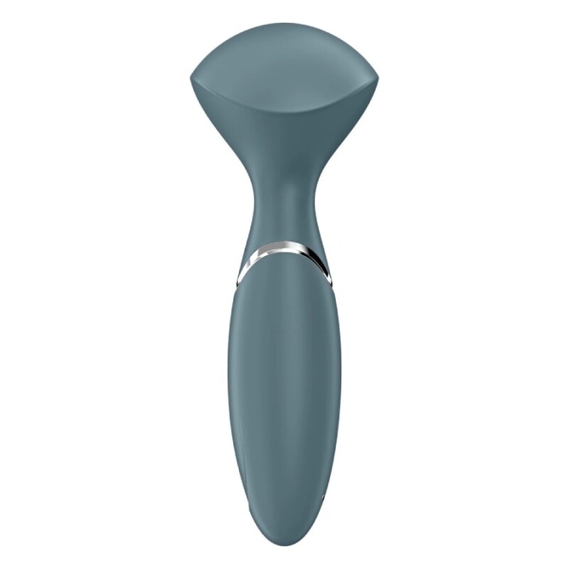 Вібромасажер Satisfyer Mini Wand-er компактний, сірий, 5.8 х 6.3 см - Зображення 3