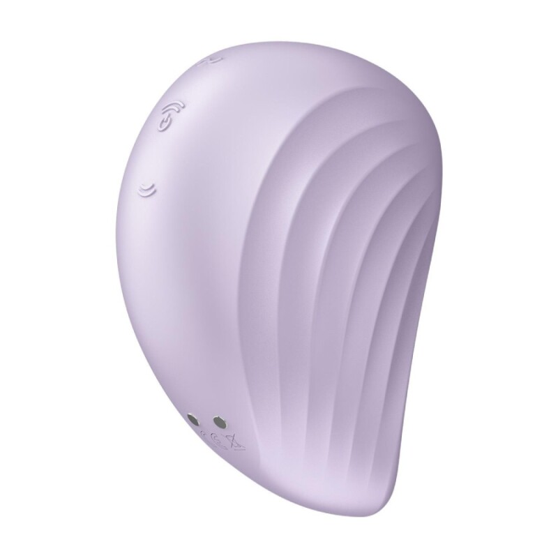 Вакуумний стимулятор Satisfyer Pearl Diver з вібрацією, фіолетовий, 9.1 х 6.6 см - Зображення 4