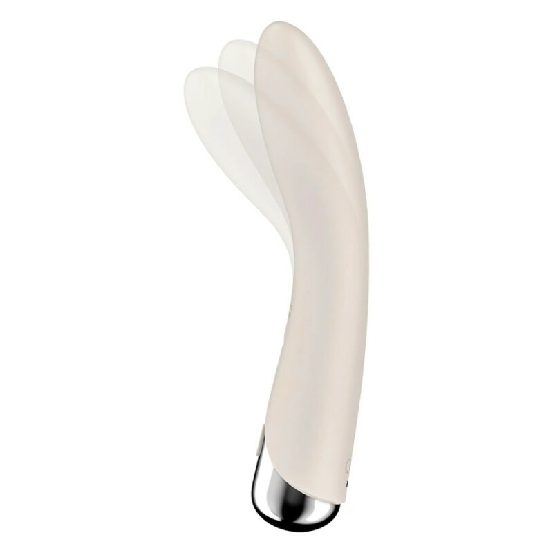 Вібратор для точки G Satisfyer Spinning Vibe 1 з ротацією, бежевий, 17.5 х 3.5 см - Зображення 4