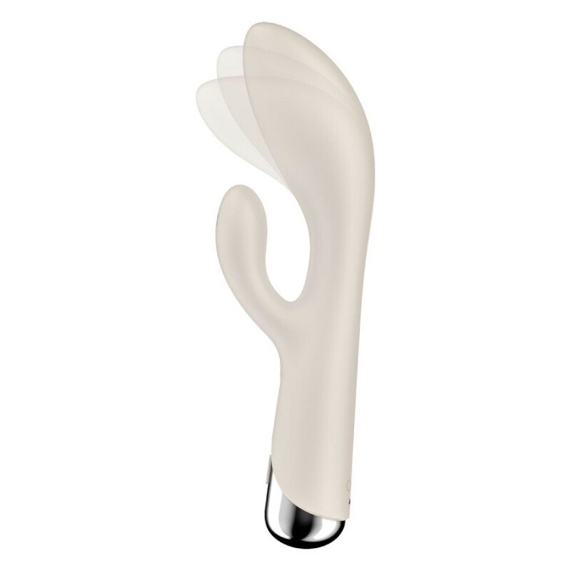 Вібратор-кролик Satisfyer Spinning Rabbit 1 для точки G та клітора, білий, 20 х 3.5 см - Зображення 4