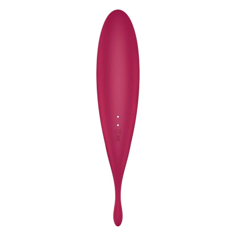 Вібратор з хвильовою стимуляцією Satisfyer Twirling Pro з додатком, червоний, 20.5 х 3.7 см - Зображення 5