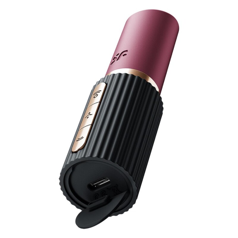 Вібратор у вигляді помади Satisfyer Pro 2 Kiss з вакуумною стимуляцією, червоний, 11.7 х 2.9 см - Зображення 5