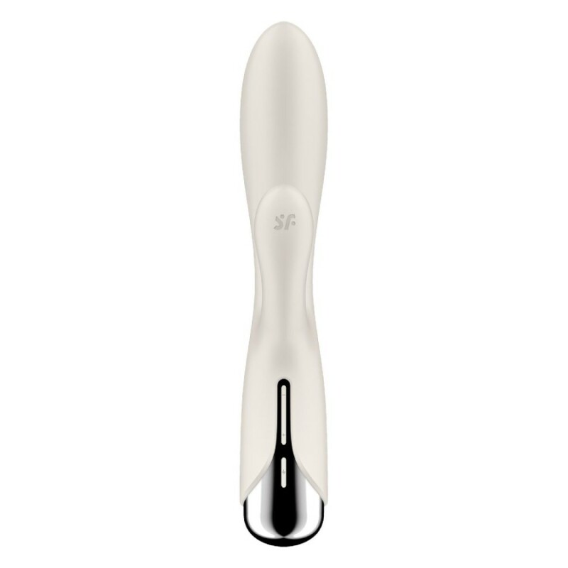 Вібратор-кролик Satisfyer Spinning Rabbit 1 для точки G та клітора, білий, 20 х 3.5 см - Зображення 5