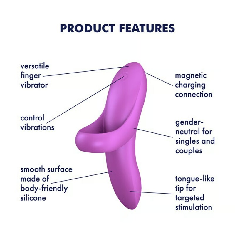 Вібратор на палець Satisfyer Bold Lover рожевий, 9 х 1.5 см - Зображення 6