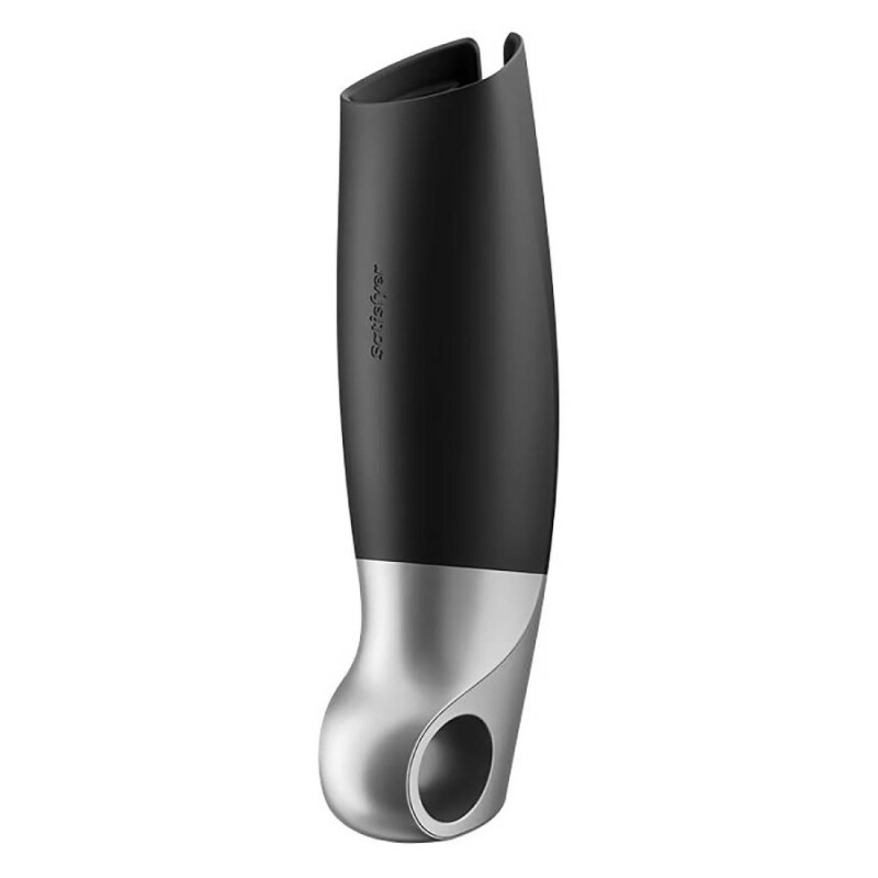 Мастурбатор Satisfyer Power Masturbator з додатком, чорний, 26 х 6 см - Изображение 7