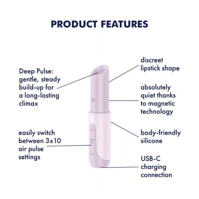 Вакуумний стимулятор клітора Satisfyer Secret Kiss безконтактний, рожевий, 12.5 х 2.7 см - Зображення 7