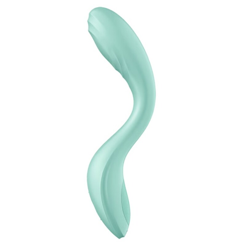 Вібратор з рухливою кулькою Satisfyer Rrrolling Pleasure м'ятний, 3.9 х 21.9 см - Зображення 2