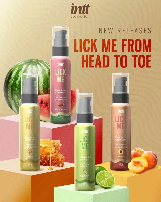 Їстівний лубрикант з ефектом тепла INTT Lick Me Caipirinha зі смаком лайму, 50 мл - Зображення 7
