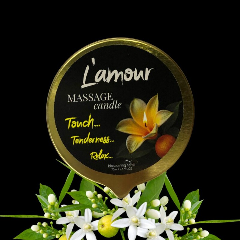 Масажна свічка, 70 мл, L'amour Blossoming Neroli квітучий неролі + цитрусові
