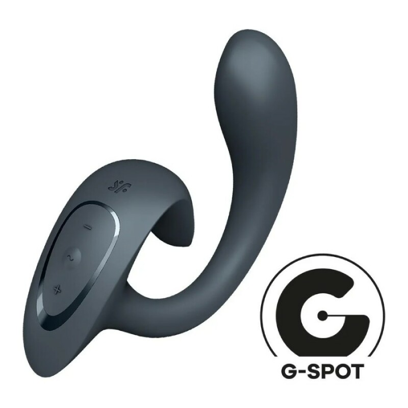 Вібратор G for Goddess 1 для точки G та клітора Satisfyer, сірий, 18.5 х 4 см