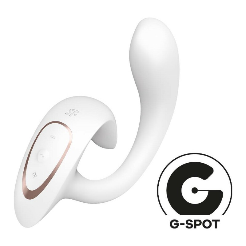 Вібратор G for Goddess 1 Satisfyer для точки G та клітора, білий, 18.5 х 4 см