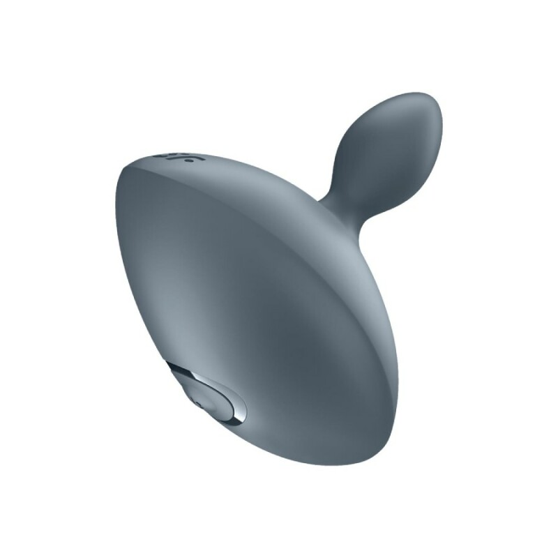 Анальний вібратор Satisfyer Booty Absolute Beginners 4 з широкою основою, сірий, 7.8 х 8.3 см