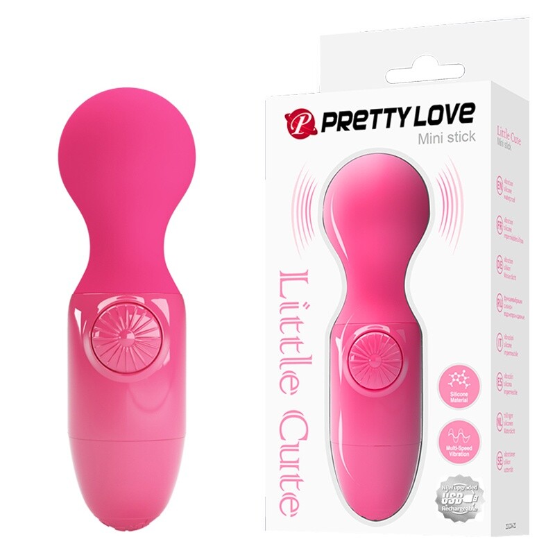 Мінівібратор-мікрофон Pretty Love Little Cute рожевий, 12 х 3.8 см