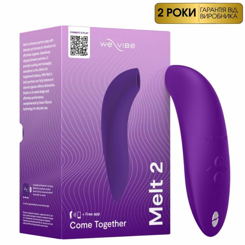 Вакуумний стимулятор We-Vibe Melt 2 для пар, фіолетовий