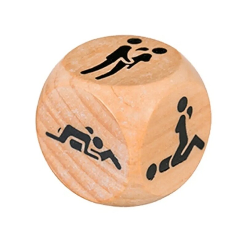 Ігровий кубик Alive Get Lucky Dice із шістьма позиціями Камасутри, дерев'яний, 1 шт - Изображение 1