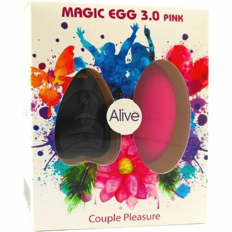 Віброяйце Alive Magic Egg 3.0 з пультом, рожеве, 7.3 х 3.6 см - Зображення 1