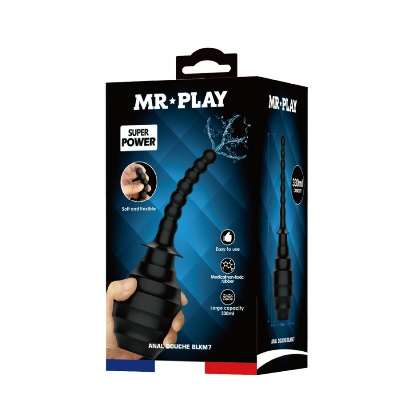 Анальний душ Mr Play чорний, 26.2 х 8.9 см - Зображення 7