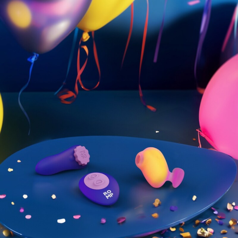 Вібратор з вакуумною стимуляцією ROMP Kiss помаранчевий, 6.4 х 6.3 см - Изображение 6