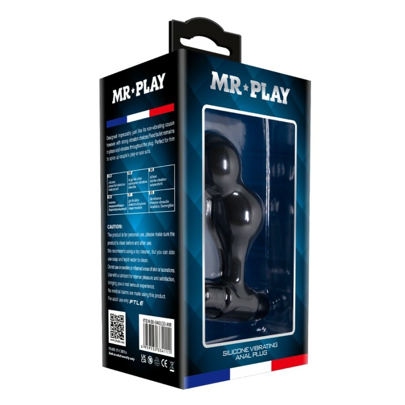 Анальний вібратор Mr Play чорний, 10 х 3 см - Зображення 8