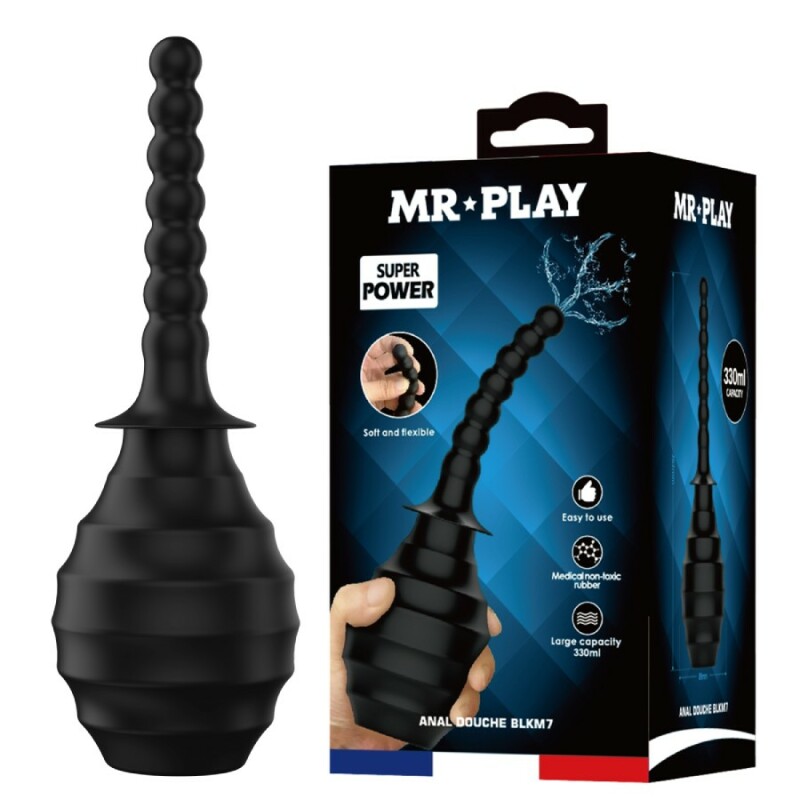 Анальний душ Mr Play чорний, 26.2 х 8.9 см