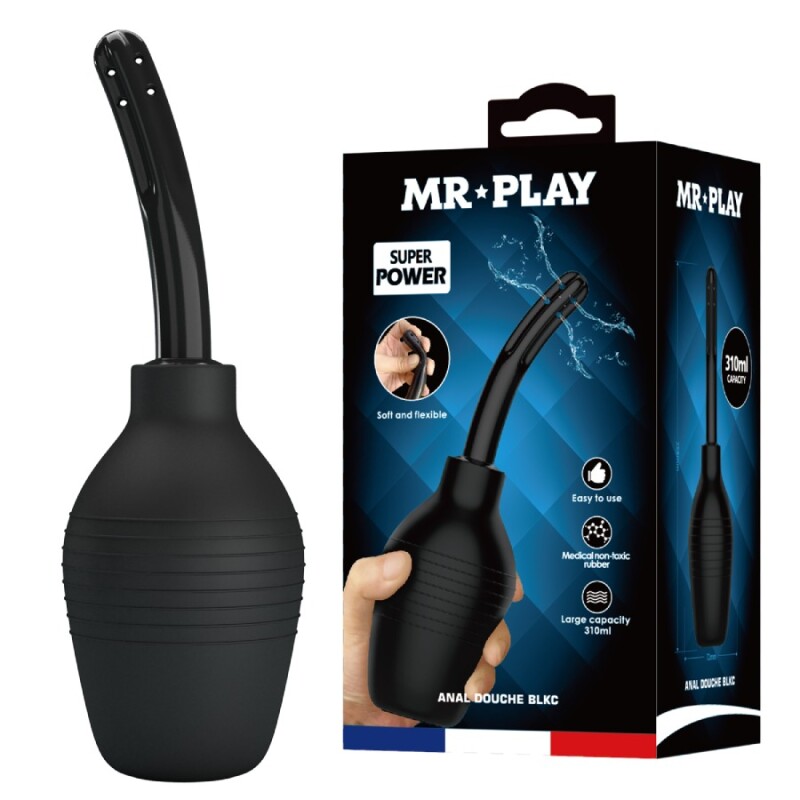 Анальний душ Mr Play чорний, 310 мл
